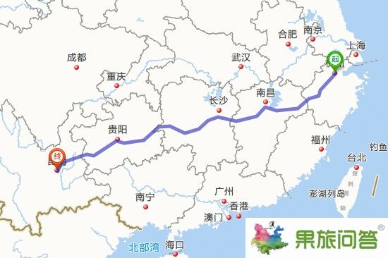 浙江到云南火車，浙江到云南多少公里，浙江到云南機票要多少錢？
